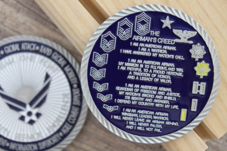 Coin In 2 50mm Size The Airmans Creed
